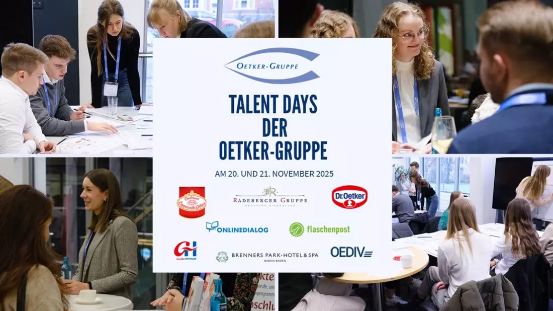 Bei den Talent Days in die Oetker-Gruppe eintauchen / Bewerbungsphase für Studierende und Hochschulabsolventen läuft ab sofort bis zum 12.10.2025 - Bild: presseportal.de
