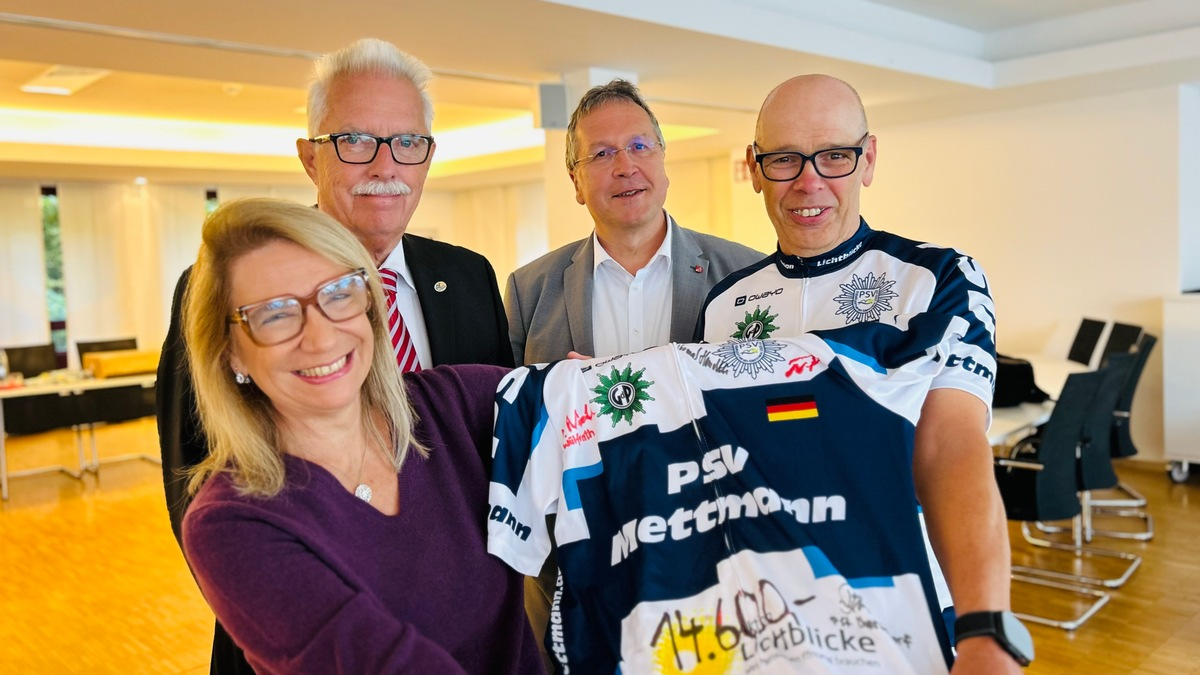 POL-ME: NieRadlos: Ehemaliger Wülfrather Wachleiter sammelte 14.600 Euro an Spenden für die 