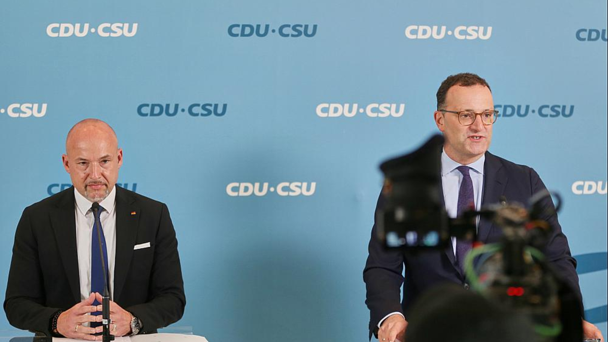 Alexander Hoffmann und Jens Spahn am 15.09.2025 - Foto: über dts Nachrichtenagentur