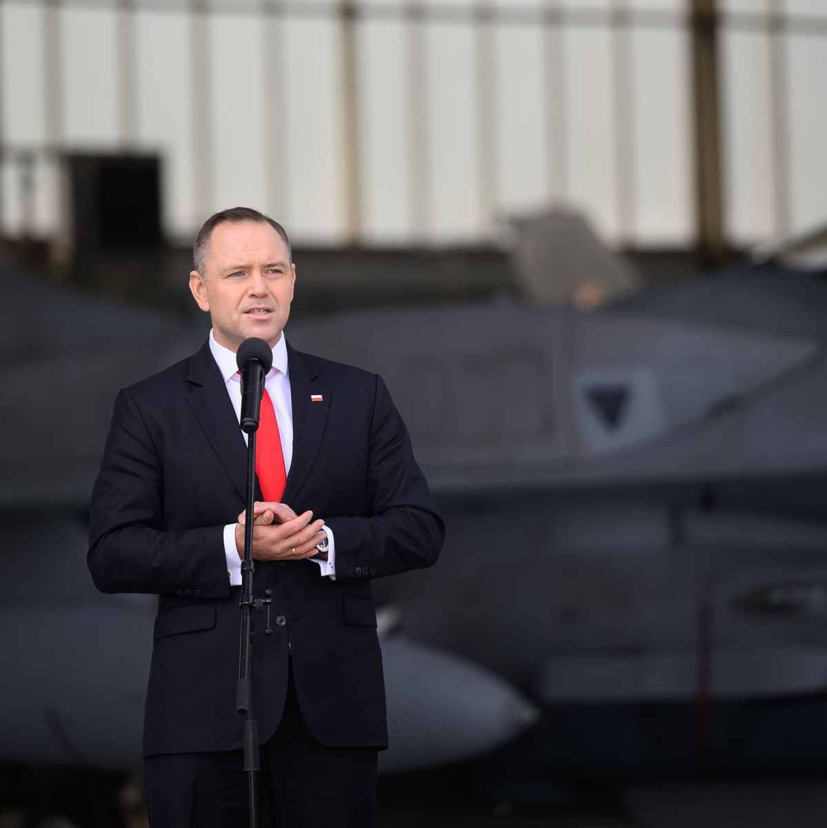 Als Reaktion auf die massive Verletzung des polnischen Luftraums durch russische Drohnen sagte Deutschland dem Land Unterstützung zu - Foto: Jakub Karczmarczyk/PAP/dpa