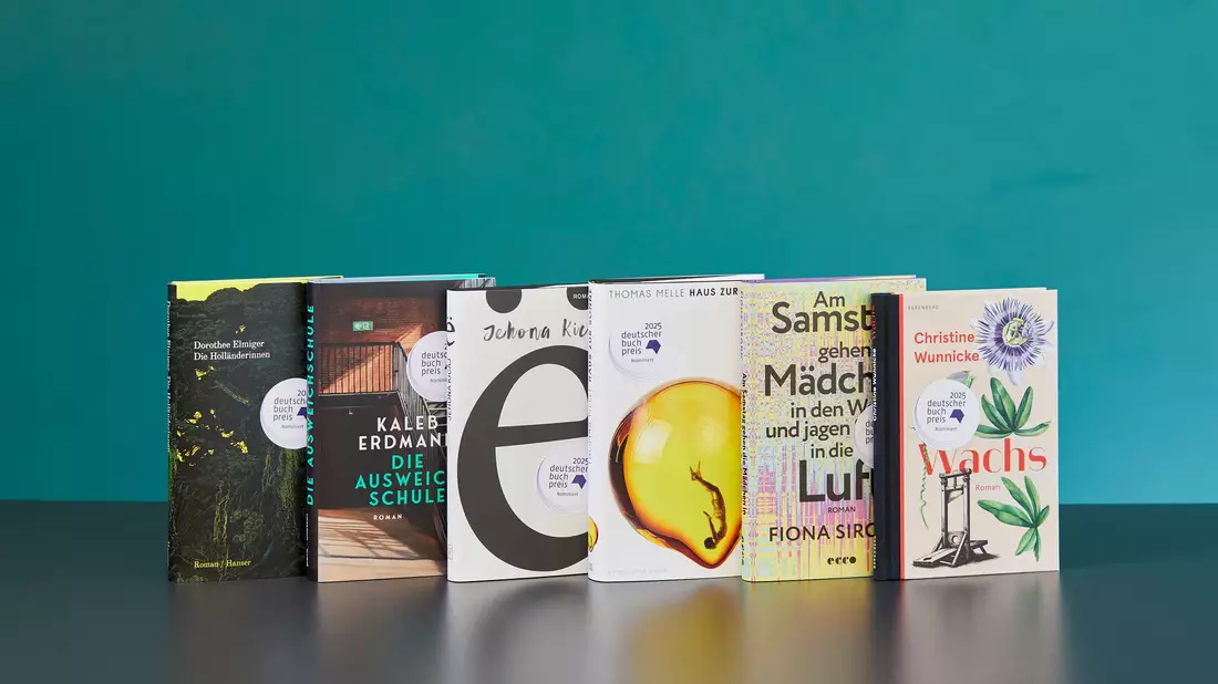 Die Bücher auf der Shortlist für den Deutschen Buchpreis stehen fest.  - Bild: Christof Jakob/Börsenverein des Deutschen Buchhandels e.V./dpa