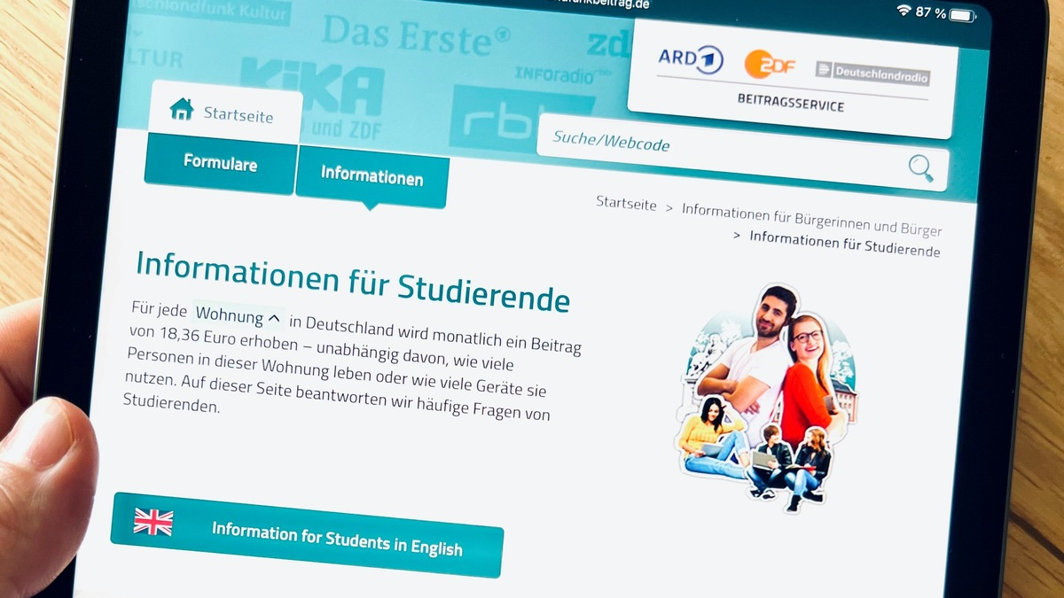 Zum Start des Wintersemesters: Das sollten junge Menschen zum Rundfunkbeitrag wissen - Foto: presseportal.de