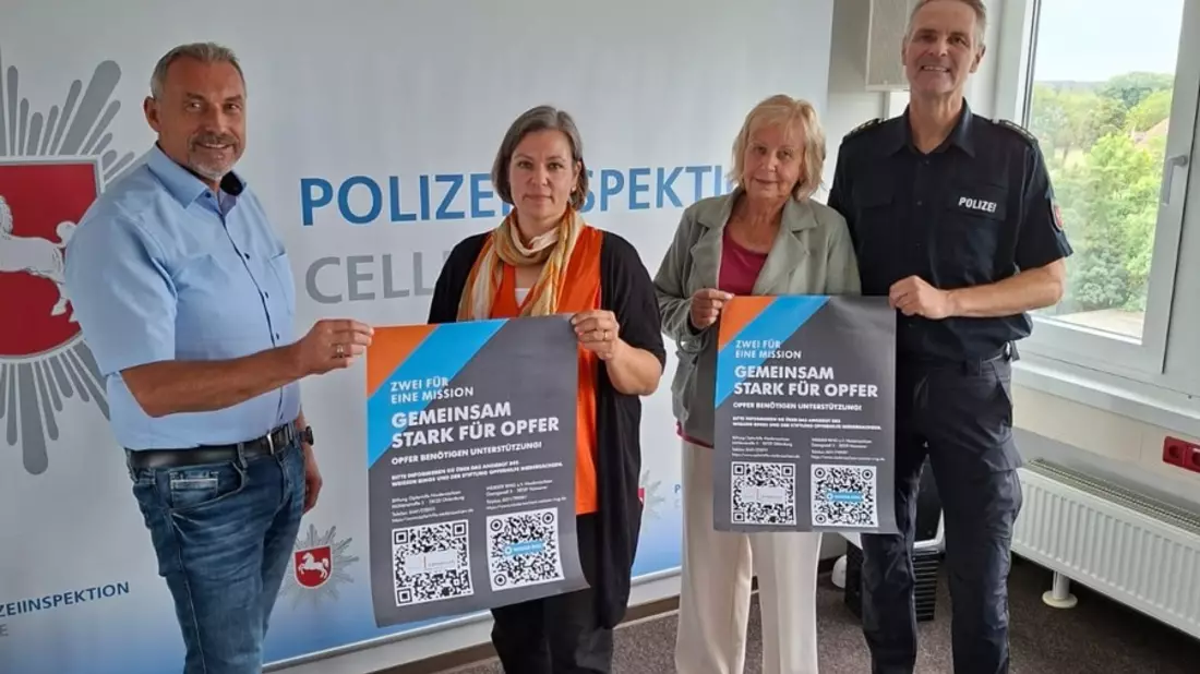 POL-CE: Gemeinsam stark für Opfer: Stiftung Opferhilfe Niedersachsen und WEISSER RING e.V. Niedersachsen vertiefen Zusammenarbeit - Bild: presseportal.de