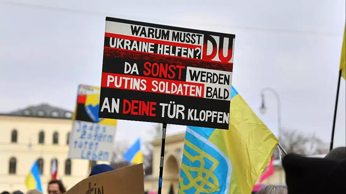 Pro-Ukraine-Demo (Archiv) - Bild: über dts Nachrichtenagentur