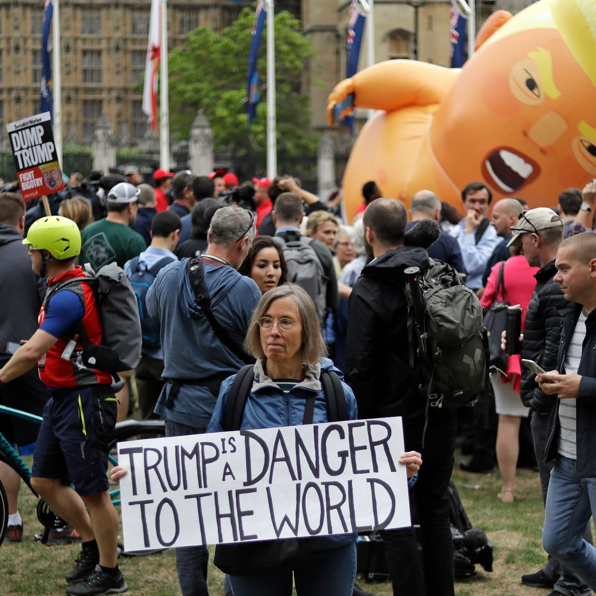 Der Trump-Ballon erlangte in Großbritannien große Berühmtheit. (Archivbild) - Foto: Matt Dunham/AP/dpa