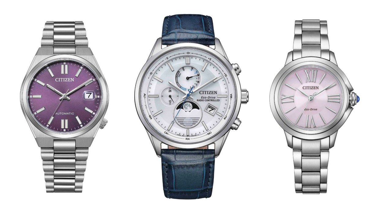 Damen, Herren, Unisex: Uhren für jedes Handgelenk / CITIZEN TSUYOSA 37, Mondphase & Citizen L - Foto: presseportal.de