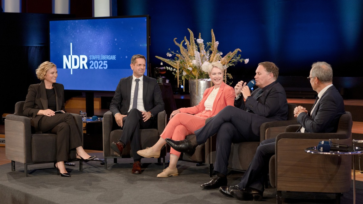 Staffelübergabe: NDR Rundfunkrat, NDR Verwaltungsrat und NDR verabschieden Joachim Knuth und begrüßen Hendrik Lünenborg - Foto: presseportal.de