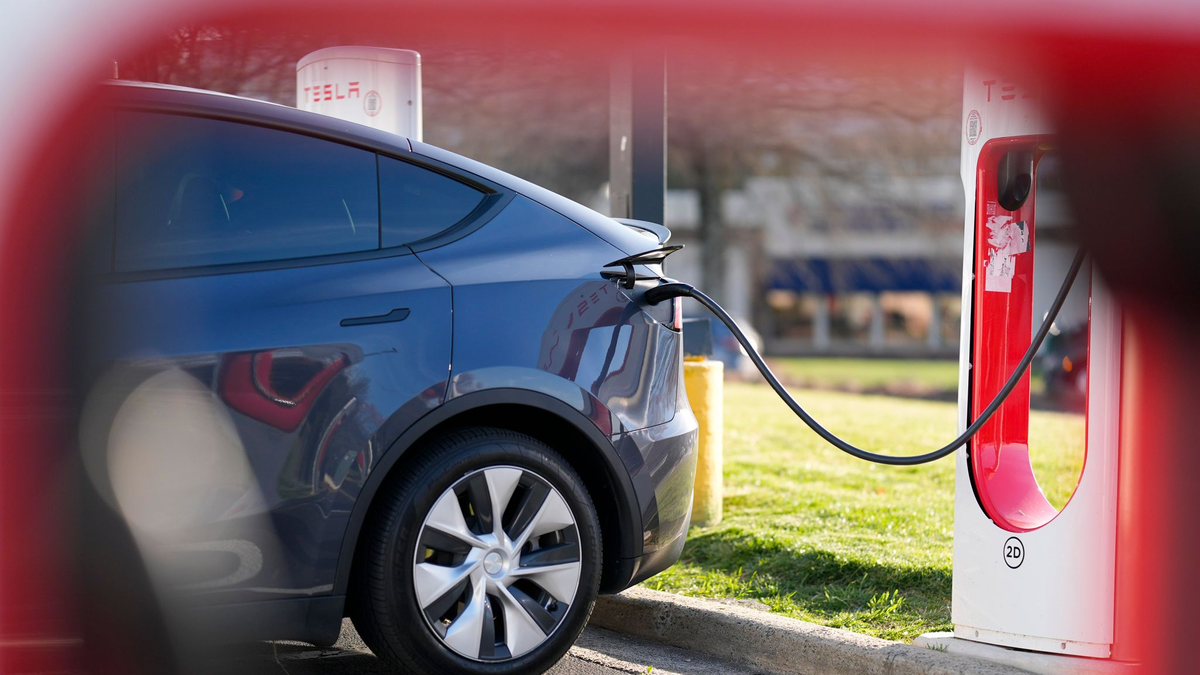 Der Türmechanismus der Teslas wird elektrisch ausgelöst. (Archivbild) - Foto: Mike Stewart/AP/dpa