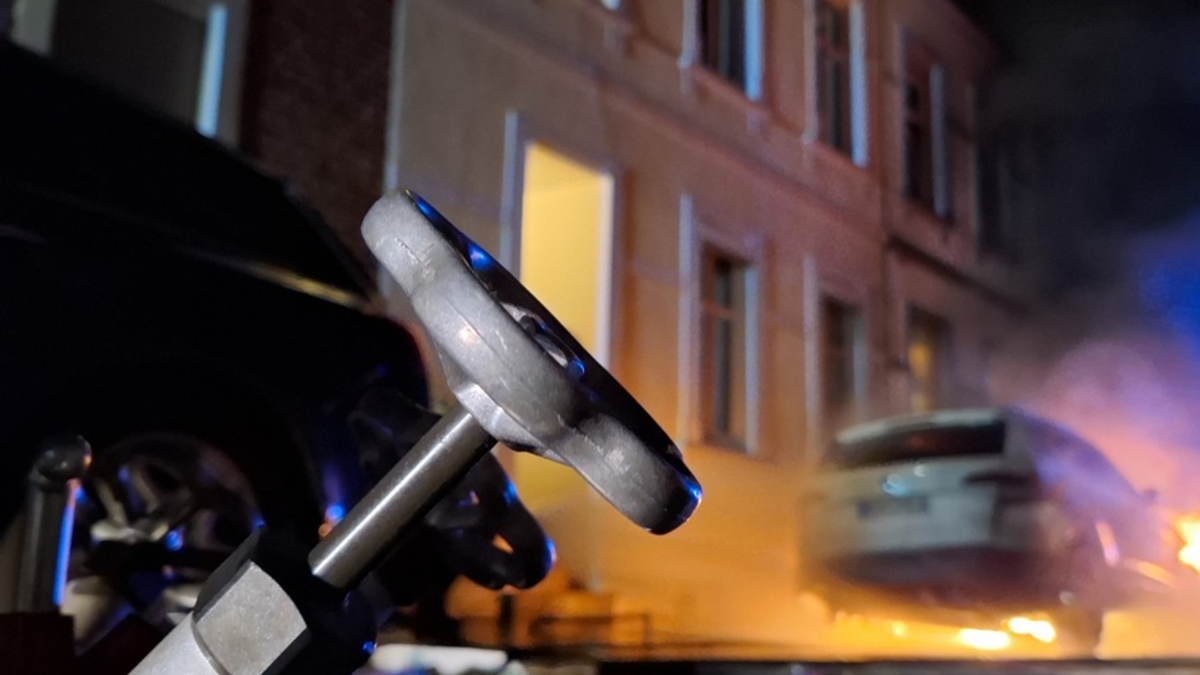 FW Bocholt: Pkw Brand - Foto: presseportal.de