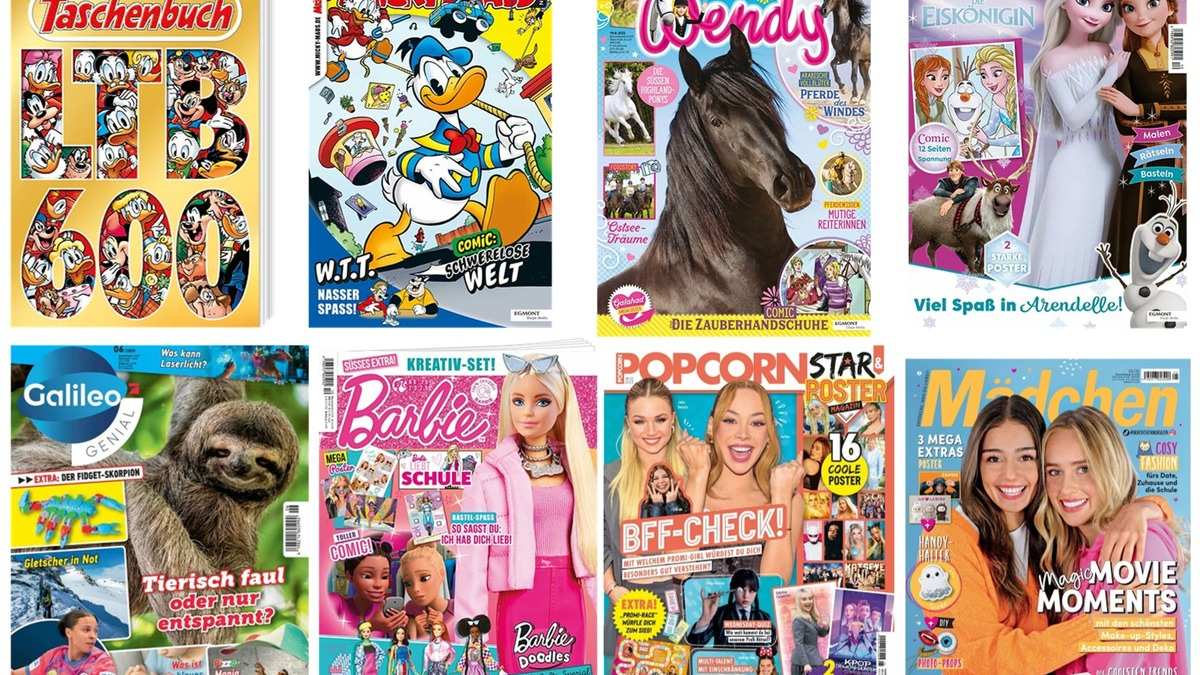 Starke Reichweiten für Egmont Ehapa Media im KINDER MEDIEN MONITOR 2025 - Foto: presseportal.de