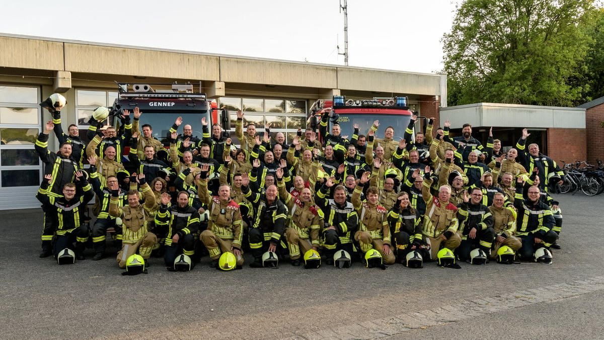 FW Kranenburg: Kranenburger und Genneper Feuerwehr feiern 50 Jahre grenzüberschreitende Zusammenarbeit - Foto: presseportal.de
