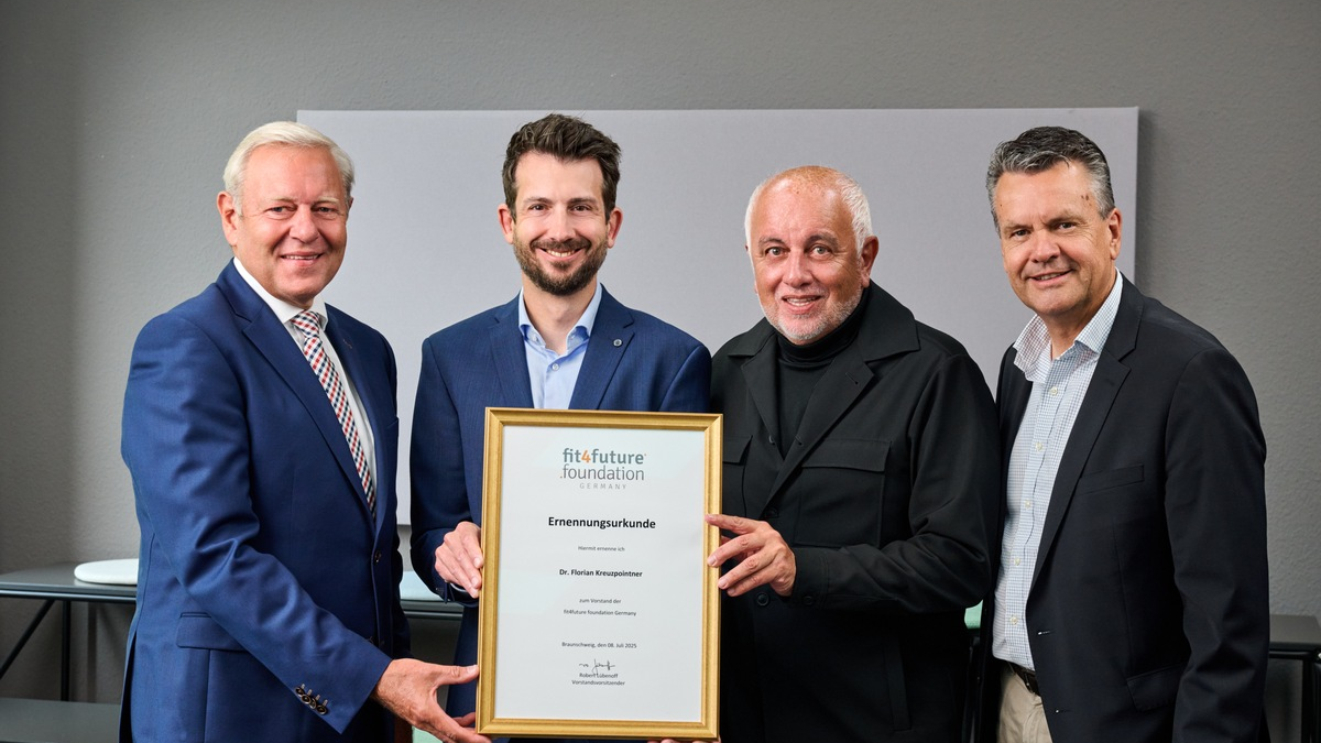 Dr. Florian Kreuzpointner verstärkt Vorstand der fit4future foundation - Foto: presseportal.de