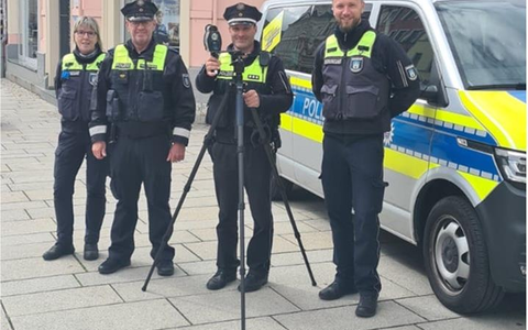 LPI-SHL: Kontrollen in der Meininger Fußgängerzone im Rahmen der Roadpol-Aktion Safety Days - Foto: presseportal.de