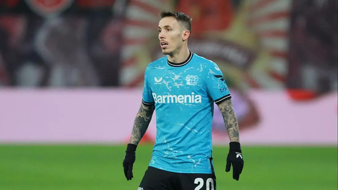 Alejandro Grimaldo (Bayer Leverkusen) (Archiv) - Bild: über dts Nachrichtenagentur