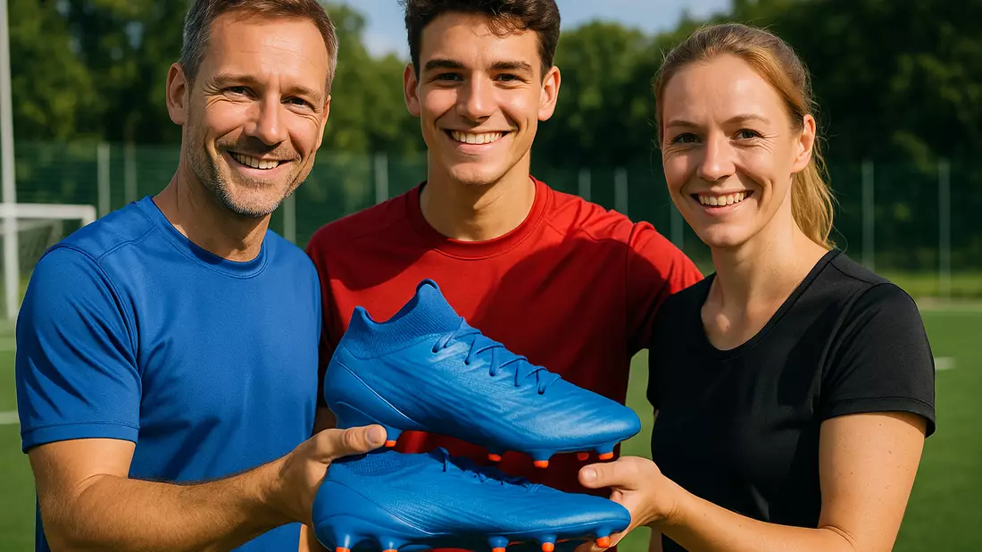Unterschiede Fussballschuhe - Bild: KI generiert