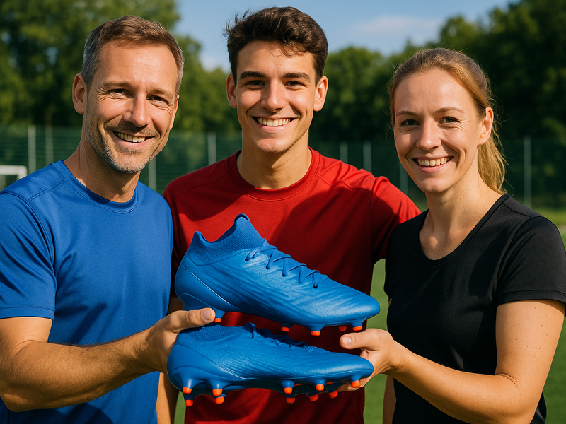 Unterschiede Fussballschuhe - Foto: KI generiert