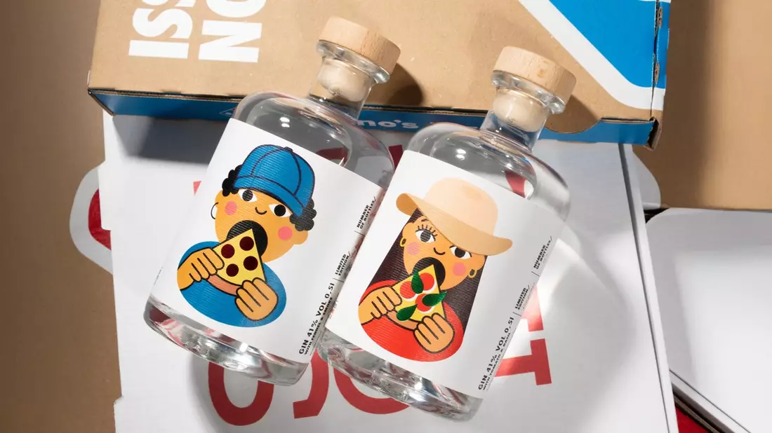 Siegfried Gin und Domino's Pizza verkünden Kooperation: Erst Cheese, dann Cheers - Bild: presseportal.de