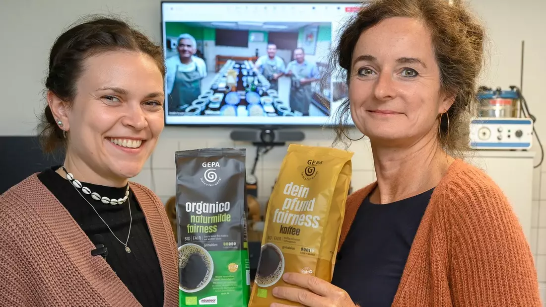 GEPA-Bio-Röstkaffee: So vielfältig schmeckt Fairness / Virtuelles Coffee Cupping bei der GEPA und in Peru mit Kaffee-Partnern Sol y Café und Norandino - Bild: presseportal.de