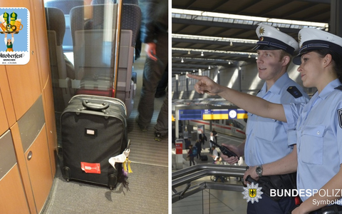 Bundespolizeidirektion München: Diebstahl vor O'zapft is - Rund 2.000 EUR Schaden - Foto: presseportal.de