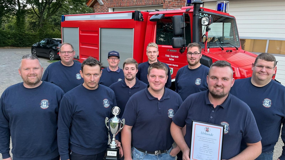 FW-OLL: Erfolgreicher Regionalentscheid in Messingen - Feuerwehr Dingstede erreicht zweiten Platz und qualifiziert sich für den Landesentscheid - Foto: presseportal.de