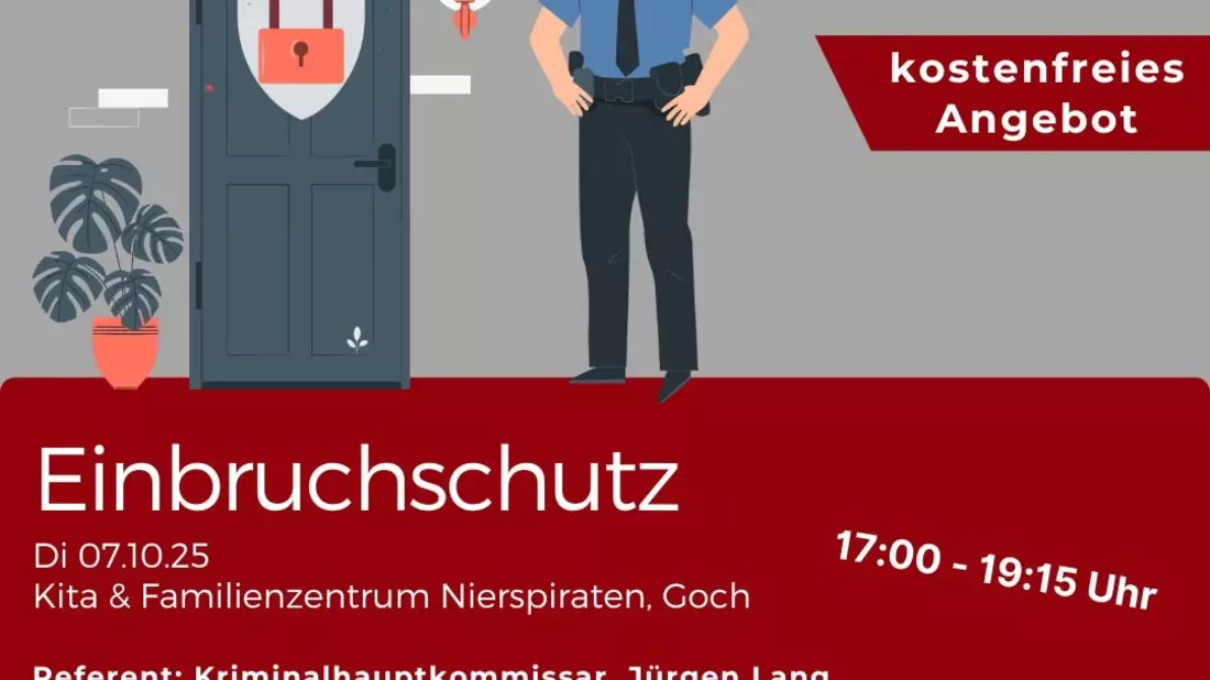 POL-KLE: Goch - Kostenloser Vortrag: AWO und Kreispolizeibehörde Kleve mit Angebot zum Thema Einbruchschutz - Bild: presseportal.de