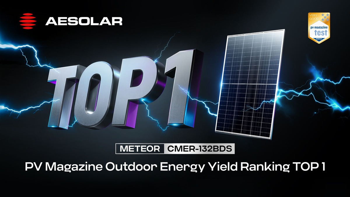 Deutsche Ingenieurskunst überzeugt: AESOLARs Meteor-PV-Modul dominiert PV Magazine Test mit branchenführender Leistung - Foto: presseportal.de