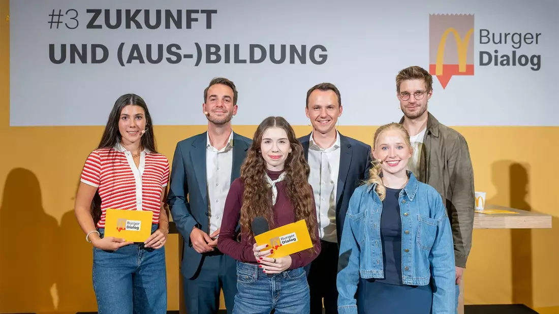 McDonald's Burger Dialog: Gen Z fordert Perspektiven bei der Bildung - Politik verspricht zu handeln - Bild: presseportal.de
