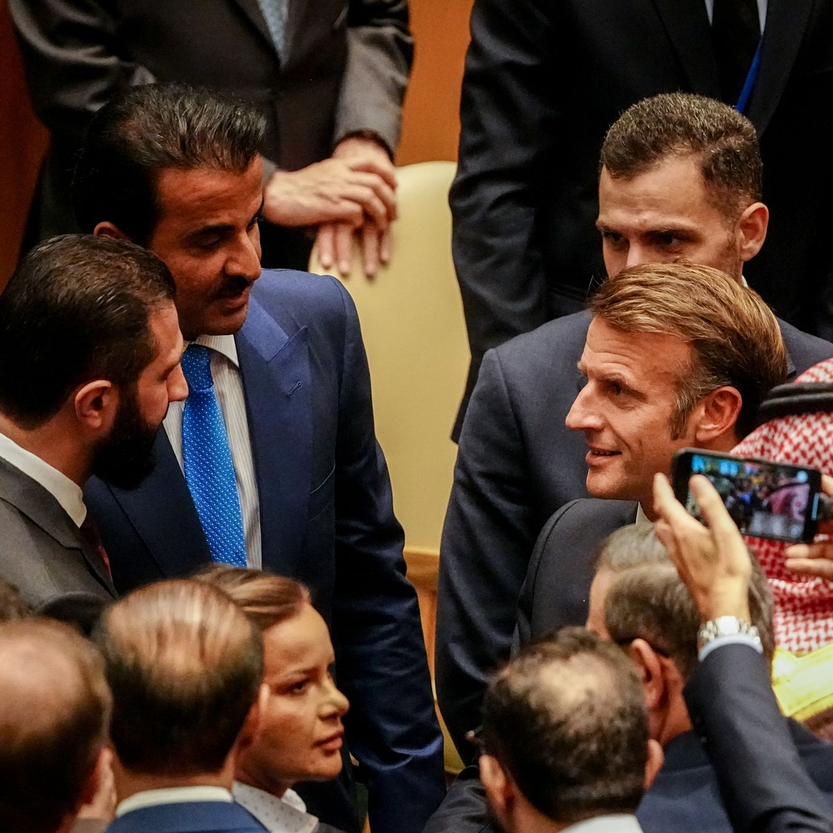 In New York im Mittelpunkt: Frankreichs Präsident Macron - Foto: Kay Nietfeld/dpa