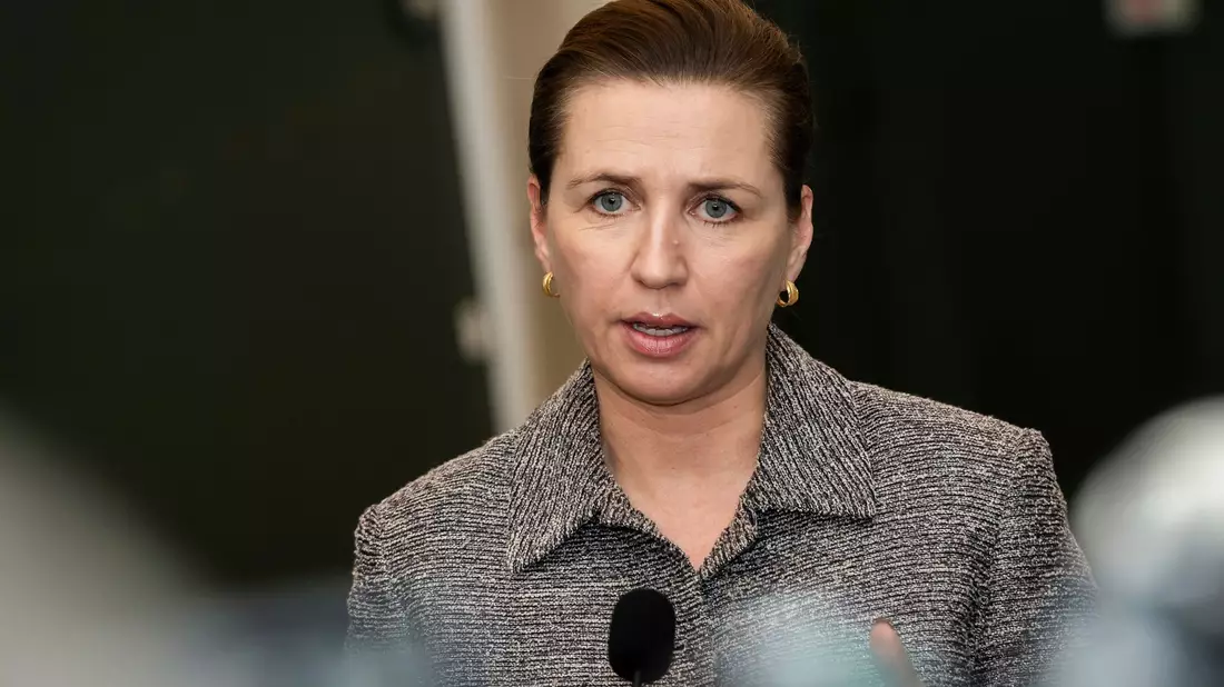 Spricht von einem Anschlag: Dänemarks Regierungschefin Mette Frederiksen.  - Bild: Emil Nicolai Helms/Ritzau Scanpix Foto/dpa