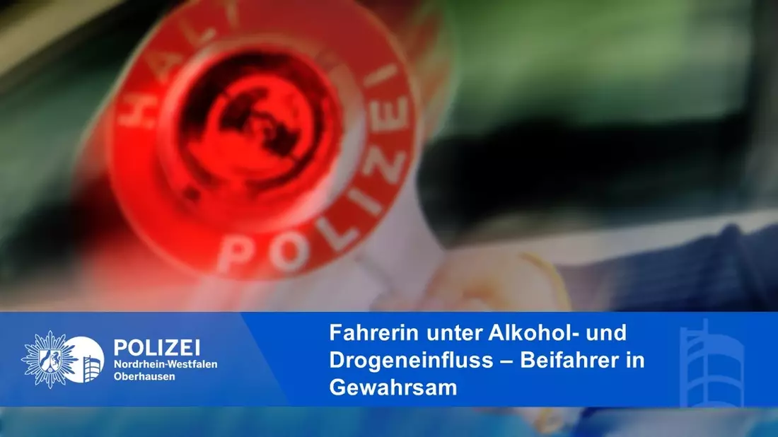 POL-OB: Fahrerin unter Alkohol- und Drogeneinfluss - Beifahrer in Gewahrsam - Bild: presseportal.de