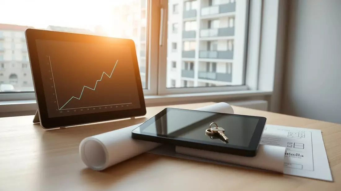 Wohnimmobilien: Deutsche Preise steigen wieder Illustration mit AI erstellt übermittelt durch boerse-global.de