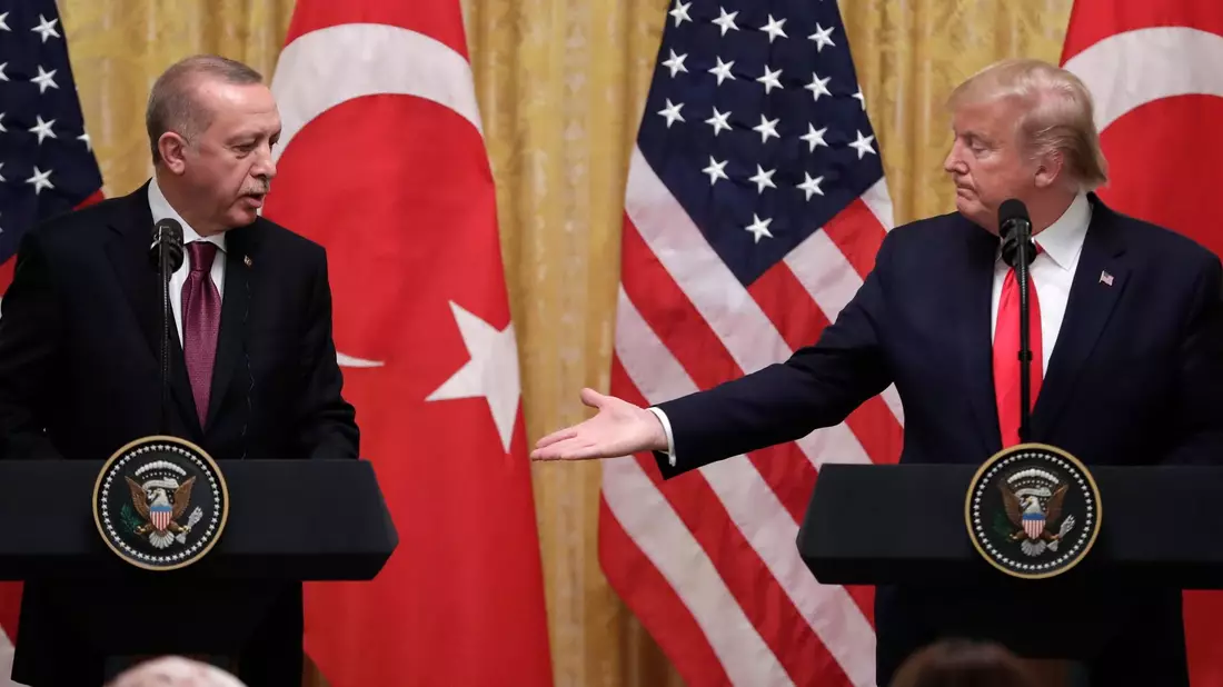 US-Präsident Donald Trump und der türkische Präsident Erdogan (Archivbild) - Bild: Evan Vucci/AP/dpa