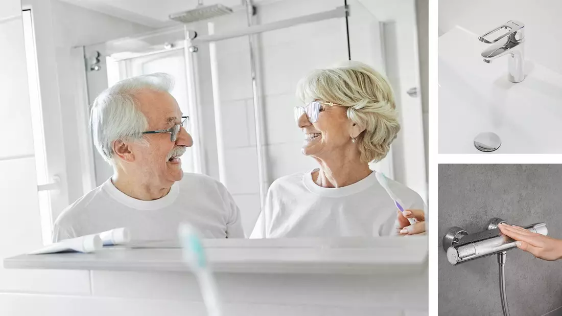 Das Bad barrierefrei und sicher gestalten: Moderne Armaturen machen den Unterschied - Bild: presseportal.de