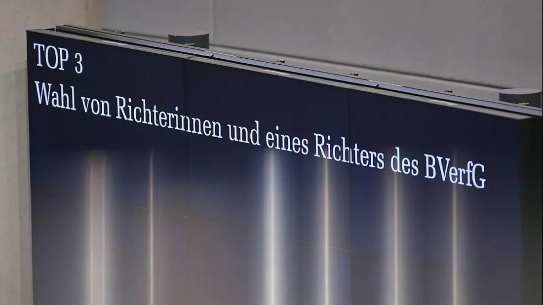 Richterwahl im Bundestag am 25.09.2025 - Bild: über dts Nachrichtenagentur
