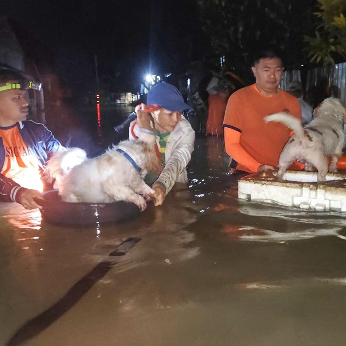 Tausende Menschen mussten aus ihren Häusern evakuiert werden. - Foto: Uncredited/Philippine Coast Guard/AP/dpa