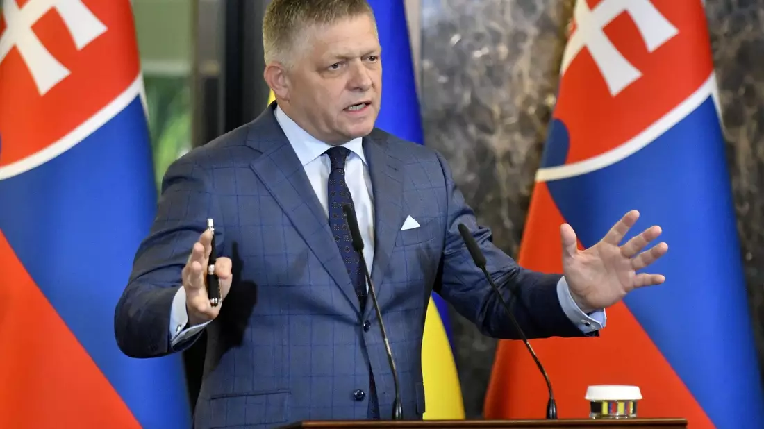 Der slowakische Ministerpräsident Robert Fico (Archivbild) - Bild: Roman Hanc/TASR/dpa
