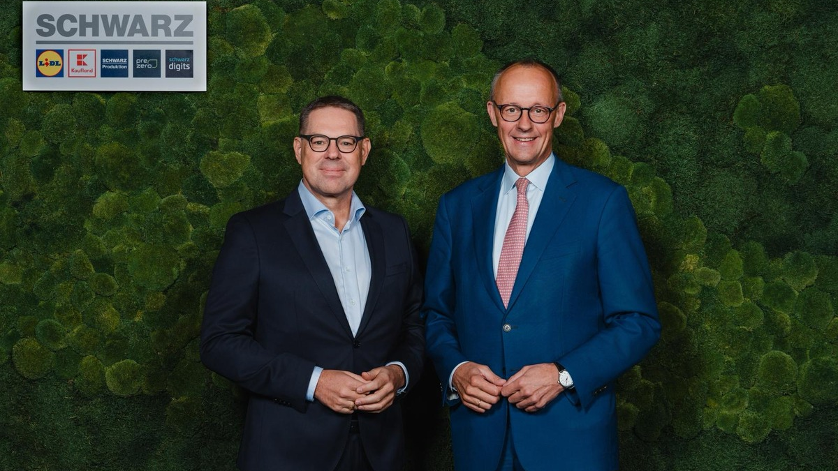 Bundeskanzler Friedrich Merz zu Gast beim Schwarz Ecosystem Summit - Foto: presseportal.de