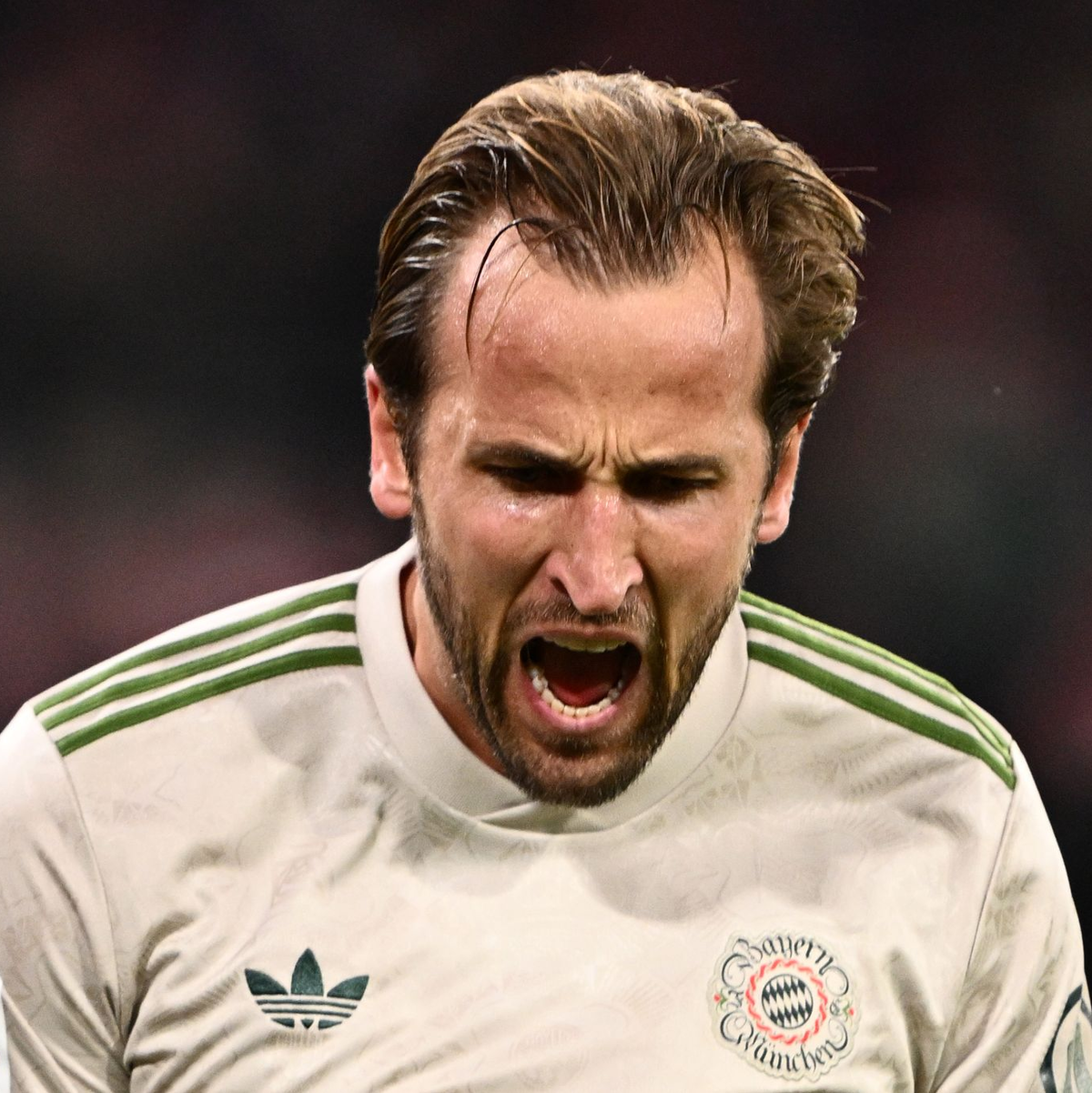 100 Tore in 104 Pflichtspielen für den FC Bayern: Harry Kane feiert seinen Rekord. - Foto: Harry Langer/dpa