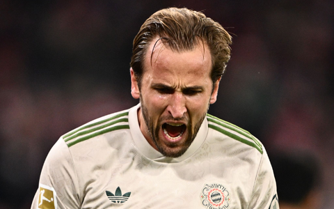 Makellos vom Punkt: Auch seinen 18. Bundesliga-Elfmeter verwandelt Harry Kane. - Foto: Harry Langer/dpa Makellos vom Punkt: Auch seinen 18. Bundesliga-Elfmeter verwandelt Harry Kane. - Foto: Harry Langer/dpa