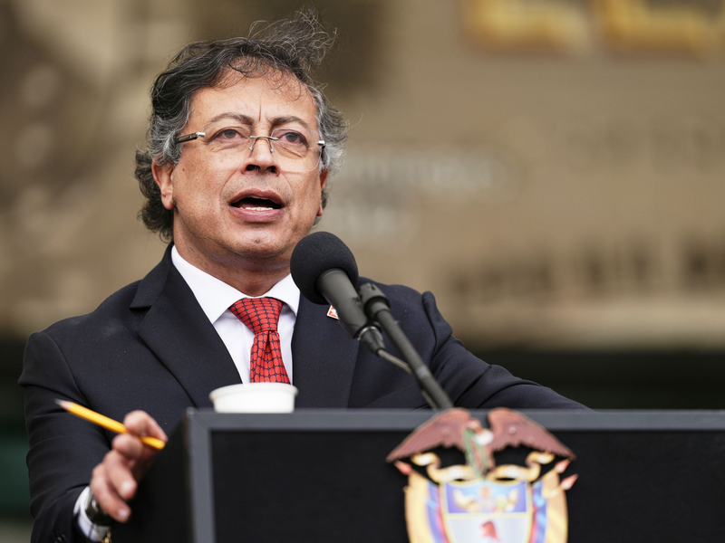 Die USA wollen das Visum des kolumbianischen Präsident Gustavo Petro widerrufen. (Archivbild) - Foto: Ivan Valencia/AP/dpa