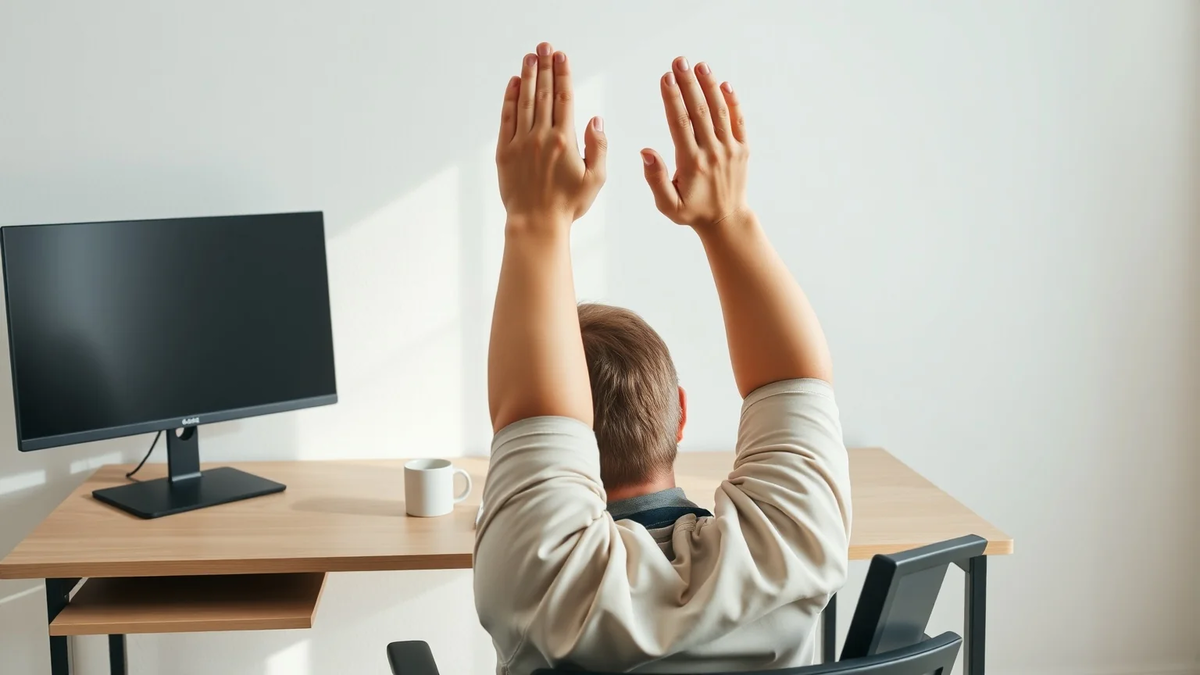 Bürogymnastik: Fünf Übungen gegen Rückenschmerzen am Arbeitsplatz - Foto: über boerse-global.de