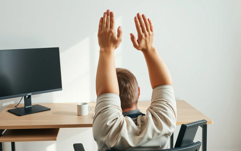 Bürogymnastik: Fünf Übungen gegen Rückenschmerzen am Arbeitsplatz - Foto: über boerse-global.de