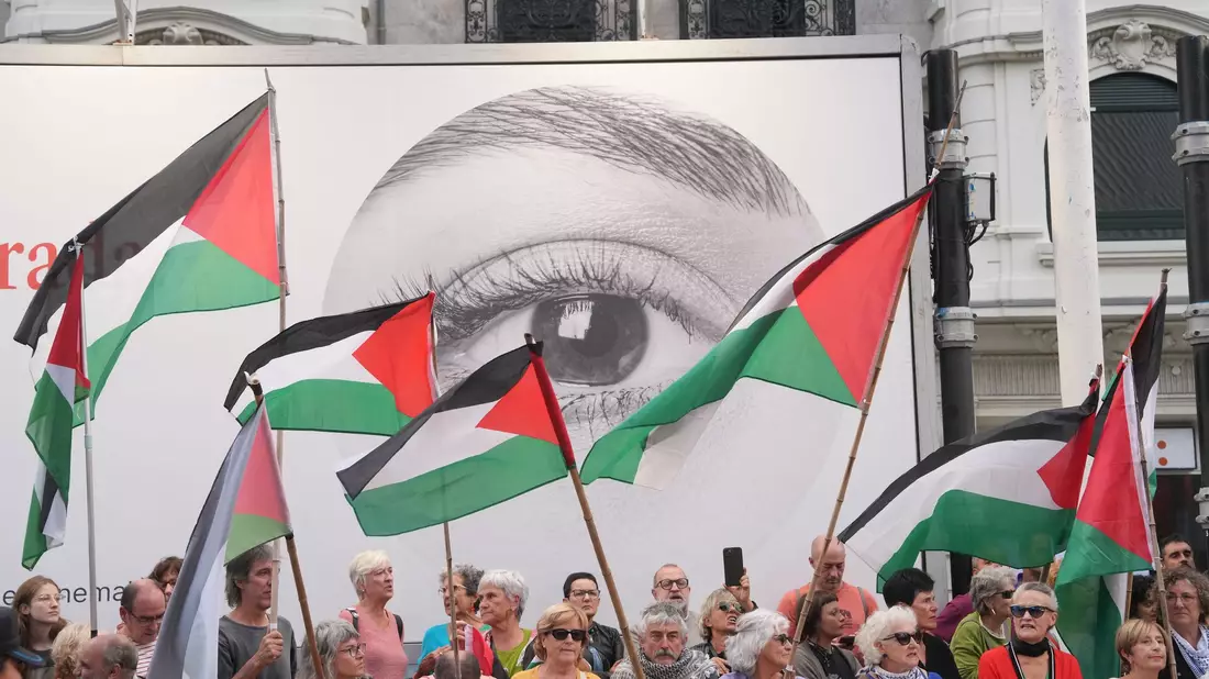 Das 73. Filmfestival von San Sebastián wurde angesichts des Leidens der Zivilisten im Gazastreifen von Protesten gegen Israel und propalästinensischen Kundgebungen begleitet.  - Bild: Unanue/EUROPA PRESS/dpa