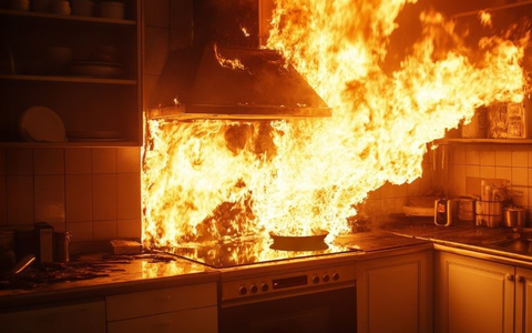 Fast jeder zweite Wohnungsbrand entsteht in der Küche - Herdwächter bieten effektiven Schutz - Foto: presseportal.de