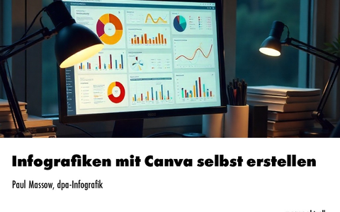 Infografiken einfach gestalten: Canva Pro für den Einsatz in Marketing & PR / Ein Webinar der news aktuell Academy - Foto: presseportal.de