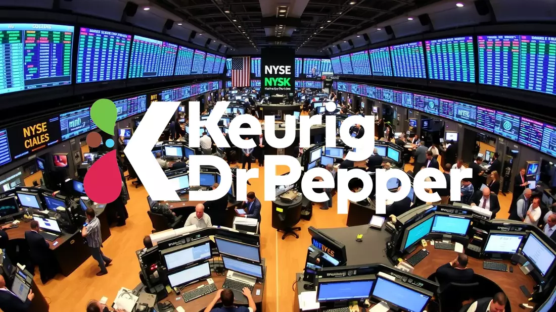 Keurig Dr Pepper Shares Face Mounting Pressure Amid Major Acquisition Plans Illustration mit AI erstellt übermittelt durch boerse-global.de