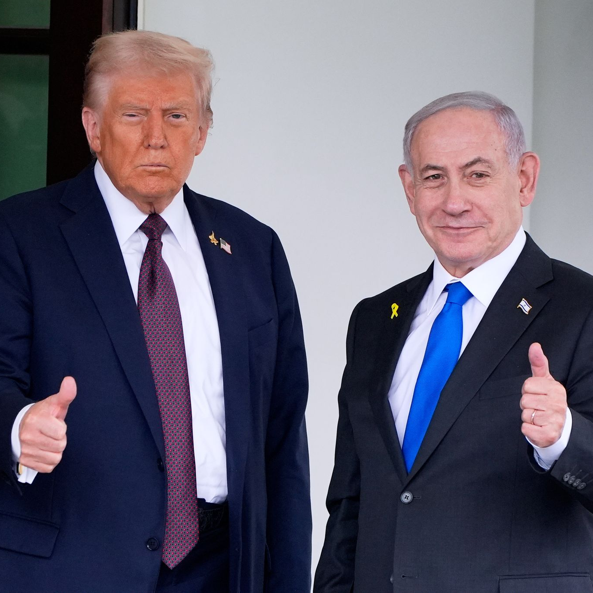 Israels Ministerpräsident Benjamin Netanjahu traf US-Präsident Donald Trump am Montag im Weißen Haus. - Foto: Alex Brandon/AP/dpa