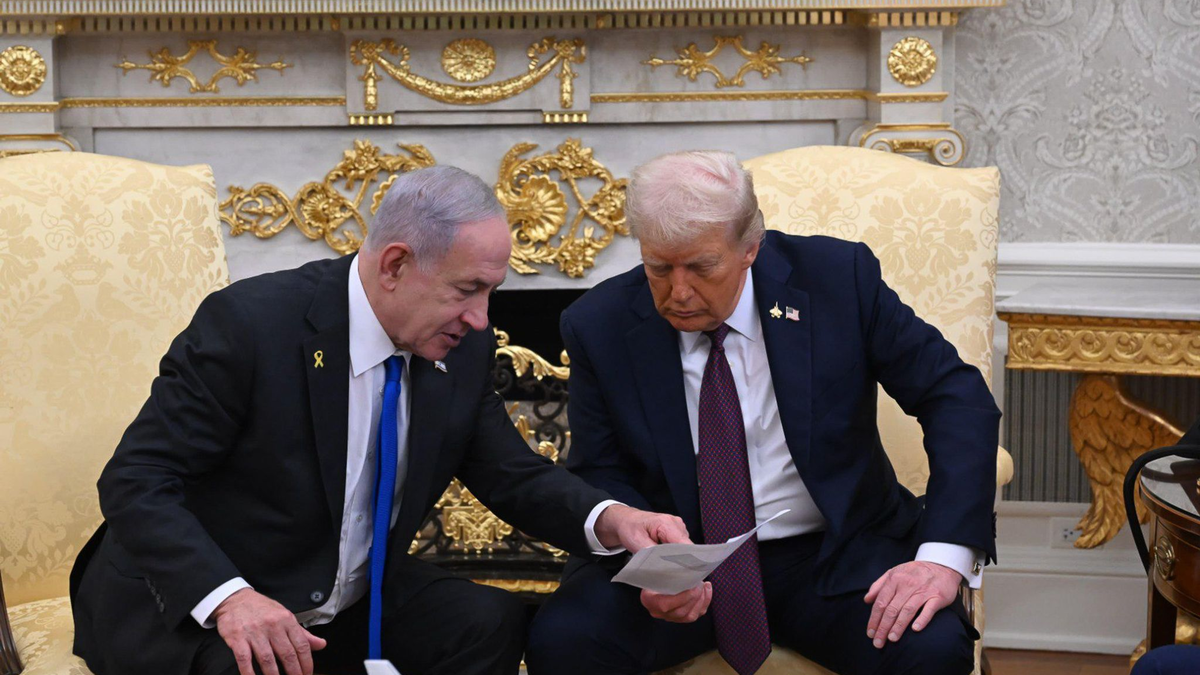 US-Präsident Trump hat einen Plan zur Beilegung des Gaza-Kriegs vorgelegt.  - Foto: Avi Ohayon/Israel Gpo/ZUMA Press Wire/dpa