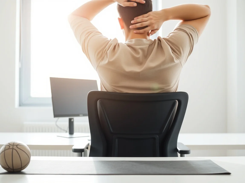 Büro-Fitness: 5-Minuten-Übungen gegen Rückenschmerzen - Foto: über boerse-global.de