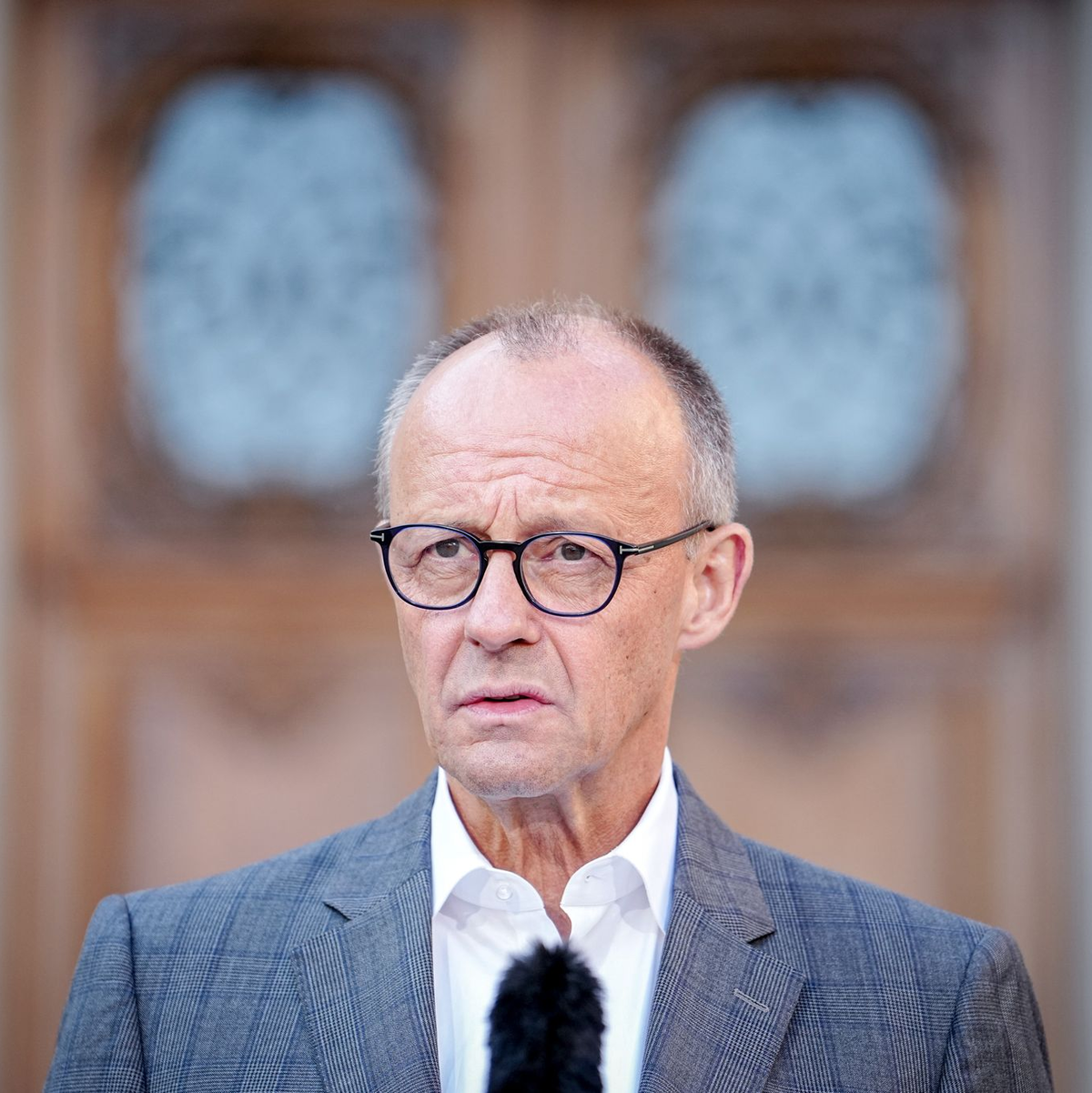 Merz sprach vor einer Tagung des Kabinetts in Berlin.  - Foto: Kay Nietfeld/dpa